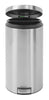 Brabantia 40L Cylindrical Step Pedal Bin with Two Inner Buckets Metallic Finish