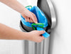 Brabantia flat back bin showing how a bin liner works with the hidden bag feature