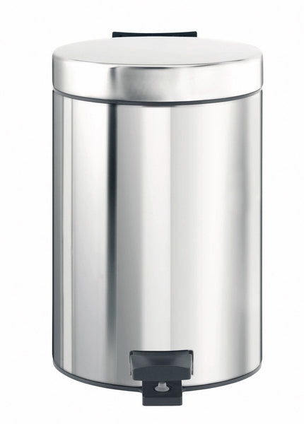 Brabantia small pedal bin in stainless steel