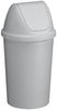 45 litre cicular push flap litterbin in white