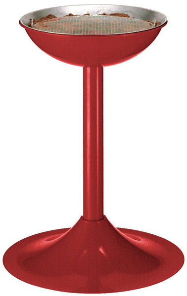 Bowl cigarette stand bin in Red