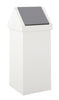 55 Litre White Carro Swing Aperture Hooded Kitchen Bin.