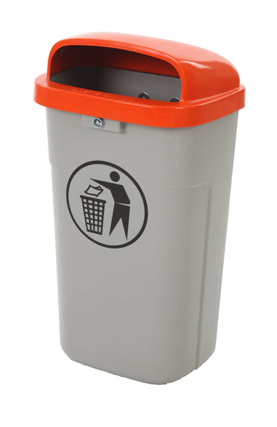 Fire Resistant Outdoor Waste Bin - 50 Litre