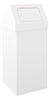 55 Litre White Carro Push Bin. All bins feature a lift off lid for easy cleaning.
