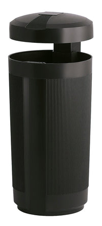 Outdoor Litter Bin with Rain Cover - 50 Litre
