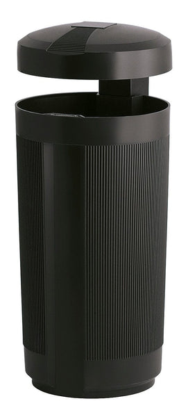 Outdoor Litter Bin with Rain Cover - 50 Litre