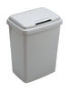 Square plastic litter bin with removable lid with lift up aperture