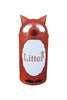 Animal kingdom red fox litter bin