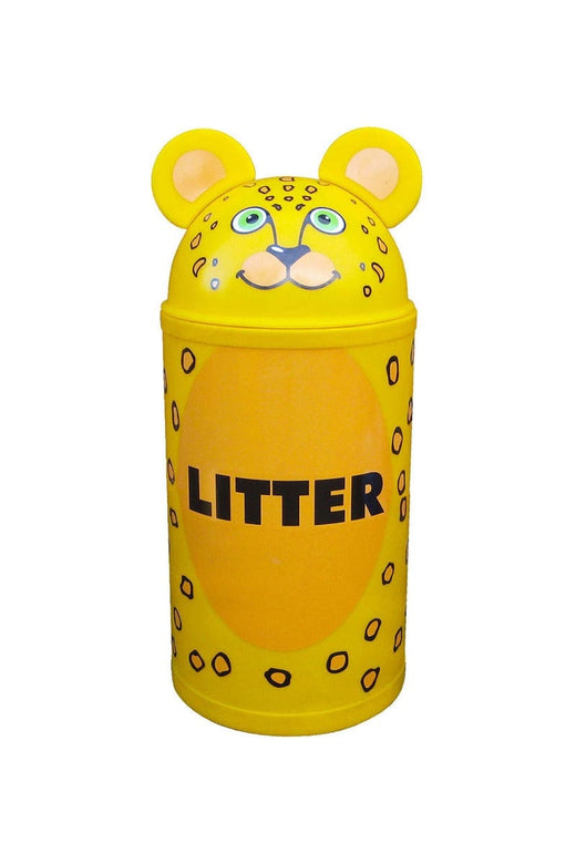 Animal kingdom lion litter bin in yellow