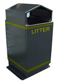 Apex Outdoor Litter Bin - 80 Litre