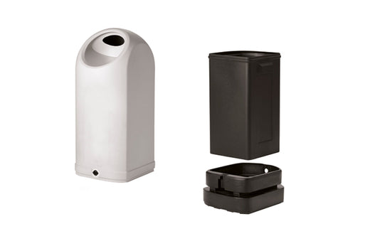 The Balloon bin's removable inner container simplifies waste disposal and facilitates quick, leak-resistant clean-ups.