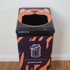 Tiger styled novelty black recycling bin for general waste