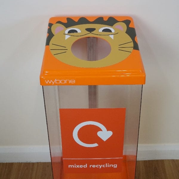 Lion styled box cycle for mixed recycling