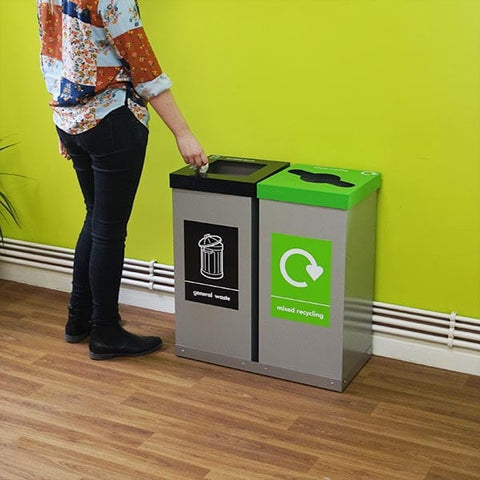 Double Box Cycle Recycling Bins - 120 & 160 Litre Available