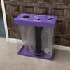 Box cycle purple recycling bin with liquids shoot