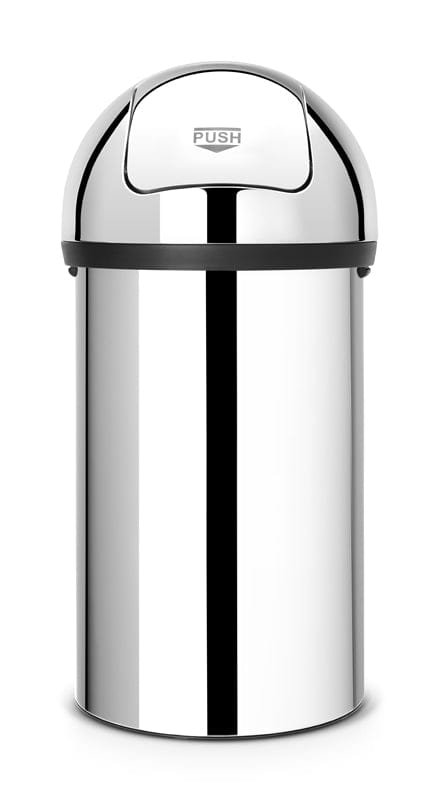 Brabantia Stainless Steel Push Flap Bin - 60 Litre