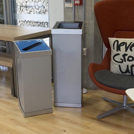 C-bins recycling units ideal for commercial indoor spaces.