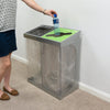 C-Bin Double recycling unit with transparent body for easy waste separation.