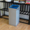 C-Bin Single Recycling Unit for Paper Waste in a blue color labeled lid.