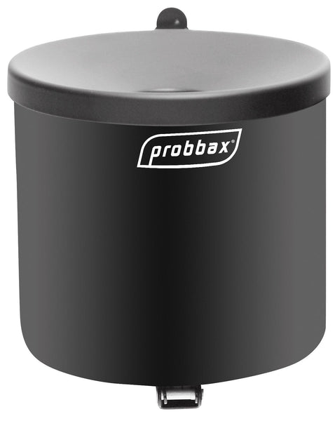 1.5 litre Circular Wall Mountable Ashtray in Black. Rust, weather and fire resistant build.