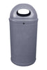 90 Litre Classic External Litter Bin with two way opening in Pale Granite.