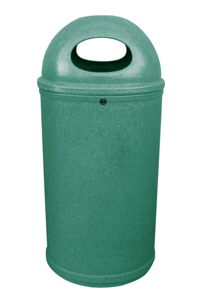 90 Litre Classic Two Way Aperture Litter Bin in Emerald.