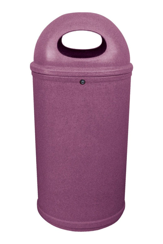 Burgundy Classic External Litter Bin with lock & key  to prevent tampering.