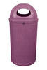 Burgundy Classic External Litter Bin with lock & key  to prevent tampering.