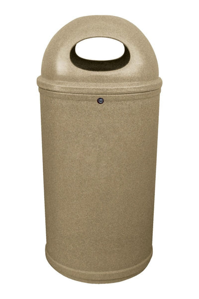 Classic External Litter Bin in Sandstone with galvanised steel liner.