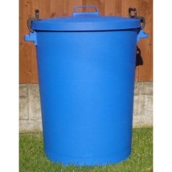 Coloured Outdoor Plastic Dustbin with Lockable Lid - 110 Litre