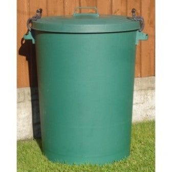 Coloured Outdoor Plastic Dustbin with Lockable Lid - 110 Litre