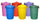 Coloured Outdoor Plastic Dustbin with Lockable Lid - 85 Litre