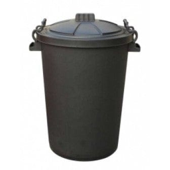 Coloured Outdoor Plastic Dustbin with Lockable Lid - 85 Litre