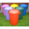 Coloured Outdoor Plastic Dustbin with Lockable Lid - 85 Litre