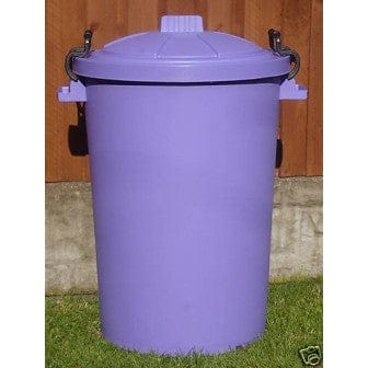 Coloured Outdoor Plastic Dustbin with Lockable Lid - 85 Litre