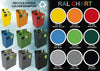 Colour chart showing the options for the recycling stations