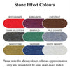 Continental Bin Stone Effect Colours - red granite, burgundy, chestnut, dark millstone, emerald, pale granite, sandstone, sapphire & white granite.