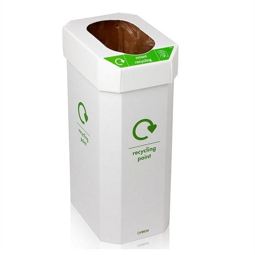 60 Litre Easy Assembly Combin Cardboard Recycling Bin labeled for Mixed Recycling.