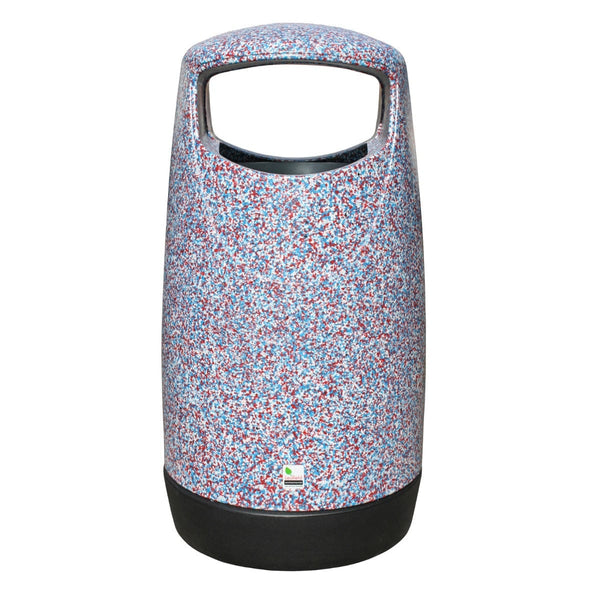 Hooded design with double aperture Consort Smart-E Litter Bin with standard plastic liner included.