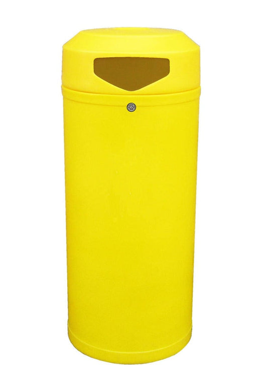52 litre Continental Outdoor Litter Bin in Yellow.
