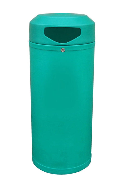 52 litre Continental Outdoor Litter Bin with wide aperture opening. Made of robust plastic.