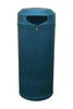 52 litre Dark Green Continental Outdoor Litter Bin in a slimline design.