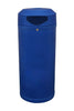 52 litre Dark Blue Continental Outdoor Litter Bin in a slimline design.