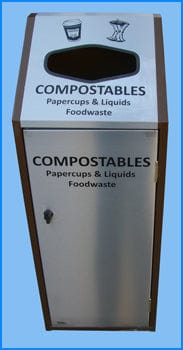 Recycling Bin with Painted Sides - 80 Litre