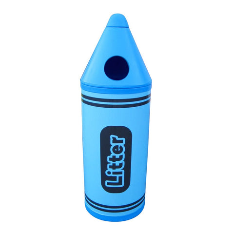 Colour Crayon Litter Bin - 90 Litre