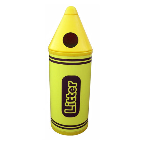 Colour Crayon Litter Bin - 90 Litre