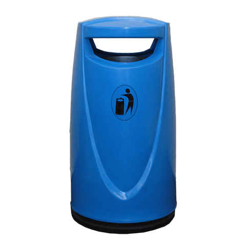 Twist Lock Freestanding External Litter Bin - 90 Litre