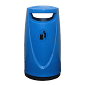 Twist Lock Freestanding External Litter Bin - 90 Litre