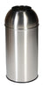 Freestanding domed litter bin with large circular aperture to the top for waste disposal