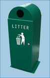 Dome Top Outdoor Litter Bin - 120 Litre